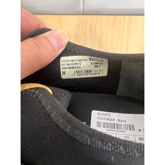 Schutz Black Slip On Sneaker Women's EU 40/US 10 - Picture 6 of 8